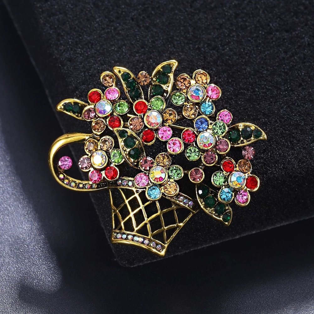 [NEW] Flower Basket Brooch